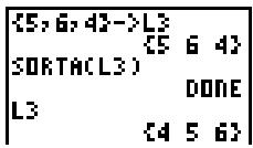 TEXAS INSTRUMENTS TI 83 & TI-83,MV - Menu LIST OPS - 1
