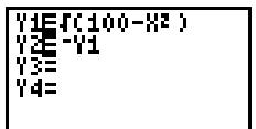 TEXAS INSTRUMENTS TI-83 PLUS.FR & TI-83 PLUS.FR 2013,MV - Affichage des fonctions dans la liste y= - 1