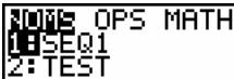 TEXAS INSTRUMENTS TI-89 TITANIUM & TI-89 TITANIUM,MV - Menu - 1