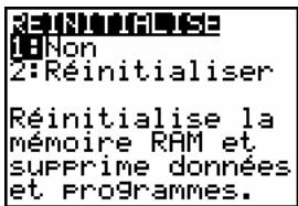 TEXAS INSTRUMENTS TI-89 TITANIUM & TI-89 TITANIUM,MV - Réinitialisation de l'ensemble de la mémoire - 2