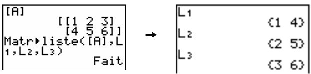TEXAS INSTRUMENTS TI-89 TITANIUM & TI-89 TITANIUM,MV - Liste de mat(listeA,..., liste n, matrice) - 2
