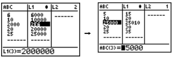 TEXAS INSTRUMENTS TI-89 TITANIUM & TI-89 TITANIUM,MV - Contexte de modification des termes - 1