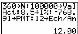 TEXAS INSTRUMENTS TI-89 TITANIUM & TI-89 TITANIUM,MV - Calculer un mouvement de trésorerie - 5