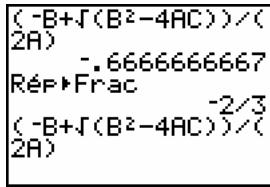 TEXAS INSTRUMENTS 82 ADVANCED - Quitter un menu sans choisir d'option - 14