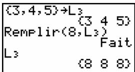 TEXAS INSTRUMENTS 82 ADVANCED - Redimensionner une liste avec dim( - 3