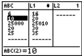 TEXAS INSTRUMENTS 82 ADVANCED - Modification d'un terme dans une liste - 6