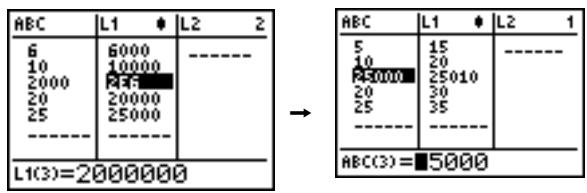 TEXAS INSTRUMENTS 82 ADVANCED - Contexte de modification des termes - 1