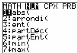 TEXAS INSTRUMENTS 82 ADVANCED - Quitter un menu sans choisir d'option - 1