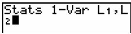TEXAS INSTRUMENTS 82 ADVANCED - Fréquence d'occurrence des points de données - 1