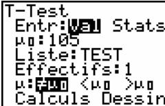 TEXAS INSTRUMENTS 82 ADVANCED - Éditeurs d'estimations pour les instructions de STAT TESTS - 2