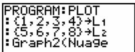 TEXAS INSTRUMENTS 82 ADVANCED - Parcours d'un graphe statistique - 4
