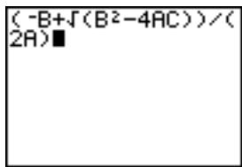 TEXAS INSTRUMENTS 82 ADVANCED - Quitter un menu sans choisir d'option - 9