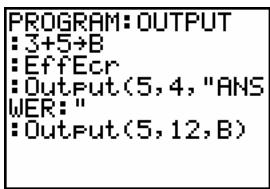 TEXAS INSTRUMENTS 82 ADVANCED - Résultat - 2
