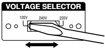 VOLTAGE SELECTOR 120V 240V 220V