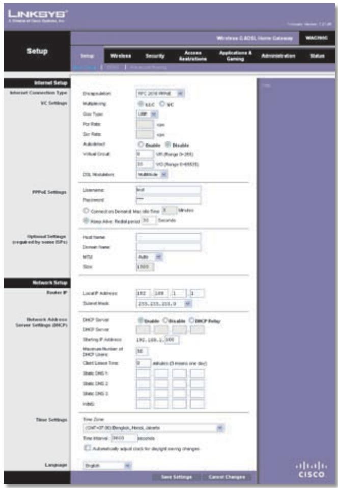 LINKSYS WRT3200ACM - Setup > Basic Setup - 1