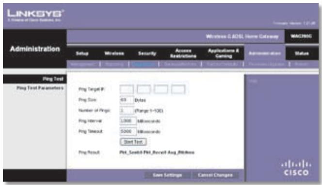 LINKSYS WRT3200ACM - Administration > Diagnostics - 1