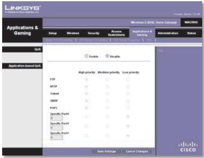 LINKSYS WRT3200ACM - Applications and Gaming > QoS - 1