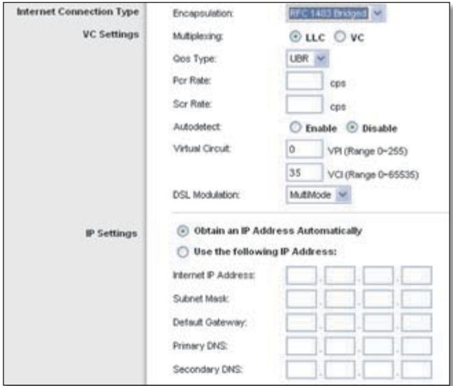 LINKSYS WRT3200ACM - RFC 1483 Bridged - 1