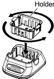 KENWOOD THK2E - CHARGING THE BATTERY PACK - 1