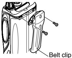 KENWOOD THK2E - INSTALLING THE BELT CLIP - 1