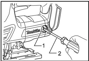 MAKITA JVO600J - Remplacement des charbons - 2