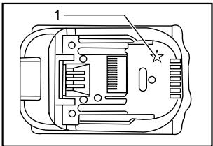 MAKITA JVO600J - Battery protection system (Lithium-ion battery with star marking) - 1