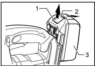 MAKITA JVO600J - Installing or removing battery cartridge - 1