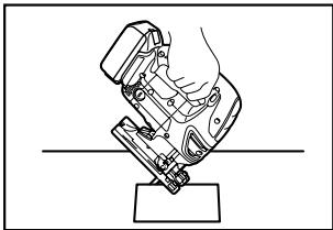 MAKITA JVO600J - B) Coupe en plongée : - 1