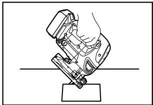 MAKITA JVO600J - B) Plunge cutting: - 1