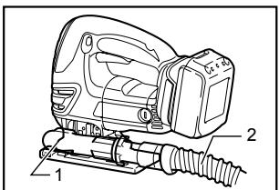 MAKITA JVO600J - Collecte de la poussière - 3