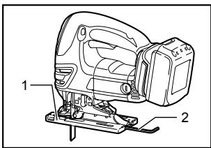 MAKITA JVO600J - Rangement de la clé hexagonale - 1