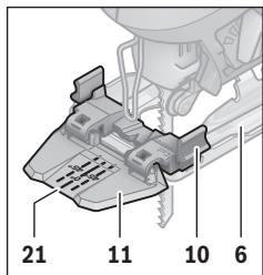 BOSCH GST150CE - Contrôle du tracé pour coupes biais - 1