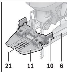 BOSCH GST150CE - Schnittlinienkontrolle bei Gehrungsschnitten - 1