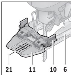 BOSCH GST150CE - Control del corte en cortes a inglete - 1
