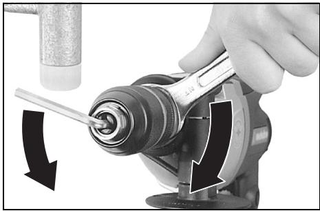 METABO UHE2450 - Rimuovere il mandrino - 3