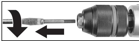 METABO UHE2450 - Desmontar el portabrocas - 2