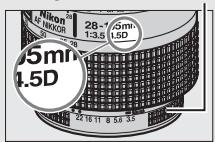 NIKON D5600 - Pour reconnaître les objectifs à microprocesseur et les objectifs de type G, E et D - 3