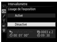 NIKON D5600 - Modifiez les réglages de l'intervallomètre. - 8