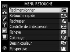 NIKON D5600 - Sélectionnez Redimensionner. - 1
