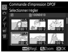 NIKON D5600 - Création d'une commande d'impression DPOF : réglage d'impression - 2