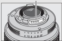 NIKON D5600 - Pour reconnaître les objectifs à microprocesseur et les objectifs de type G, E et D - 1