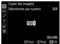 NIKON D5600 - Sélectionnez un dossier de destination. - 1