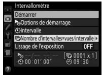 NIKON D5600 - Modifiez les réglages de l'intervallomètre. - 5