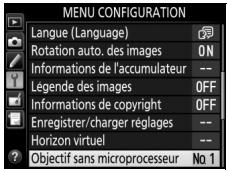 NIKON D5600 - Sélectionnez Objectif sans microprocesseur. - 1