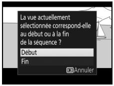 NIKON D5600 - Définissez la vue actuelle comme le nouveau début ou la nouvelle fin. - 1