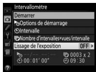 NIKON D5600 - Modifiez les réglages de l'intervallomètre. - 7
