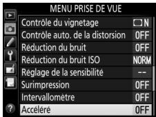 NIKON D5600 - Sélectionnez Accéléré. - 1