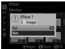 NIKON D5600 - Effacez les images selectionnées. - 1