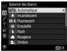 NIKON D5600 - Affichez les options de réglage précis. - 1