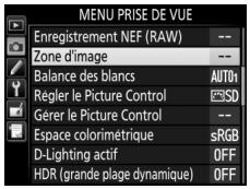 NIKON D5600 - Sélectionnez Zone d'image. - 1